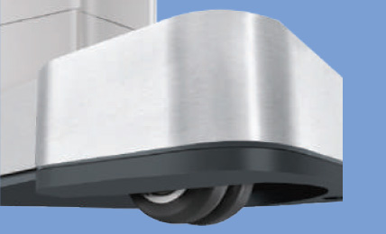 Double swivel castors
